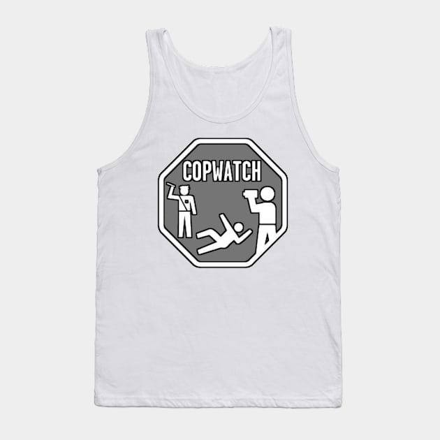 Cop Watch Grey Tank Top by Evidence of the Machine